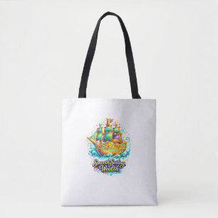 Golden Treasure Ship Tote Bag Wealth & Prosperit