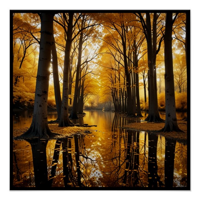 Golden Tree Art Poster (Front)