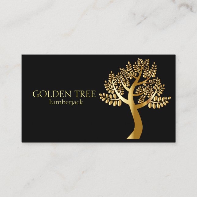 Golden Tree Business Card (Front)
