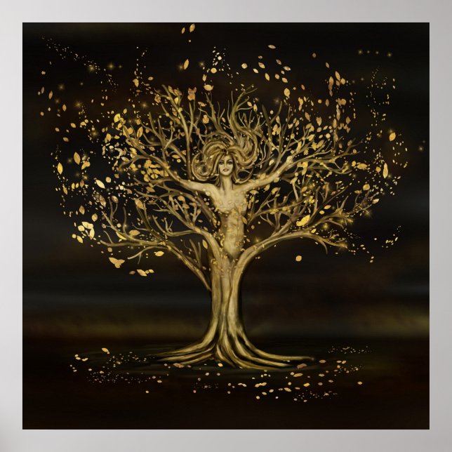 Golden Tree Goddess Poster (Front)