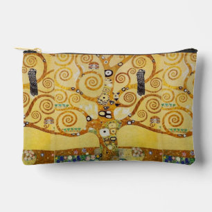 Golden Tree of Life Art – Art Nouveau Klimt Accessory Pouch