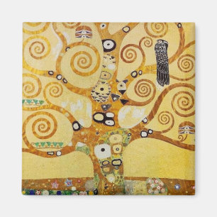 Golden Tree of Life Art – Art Nouveau Klimt Magnet