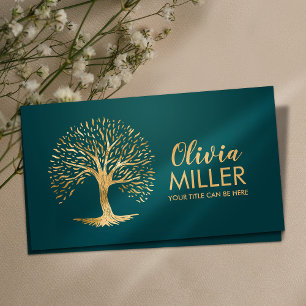 Golden Tree of life Business Card