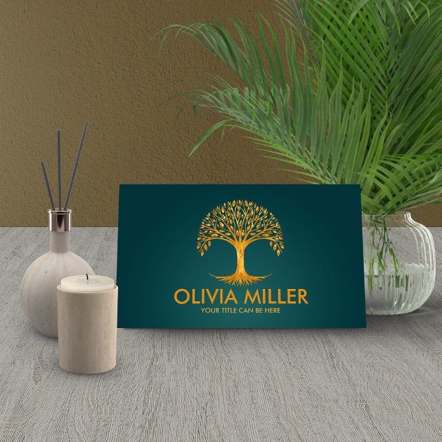 Golden Tree of life - Yggdrasil Business Card (Creator Uploaded)
