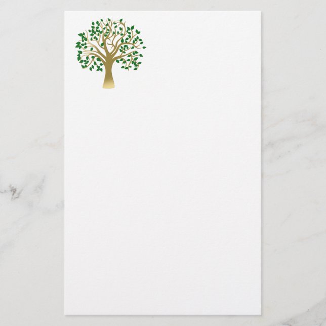 Golden tree stationery (Front)