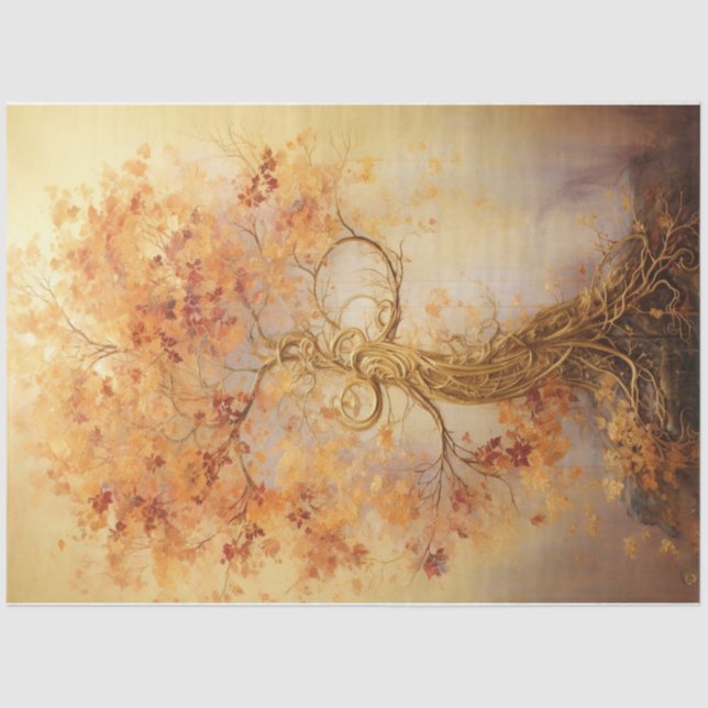 Golden tree  tissue paper (Front)
