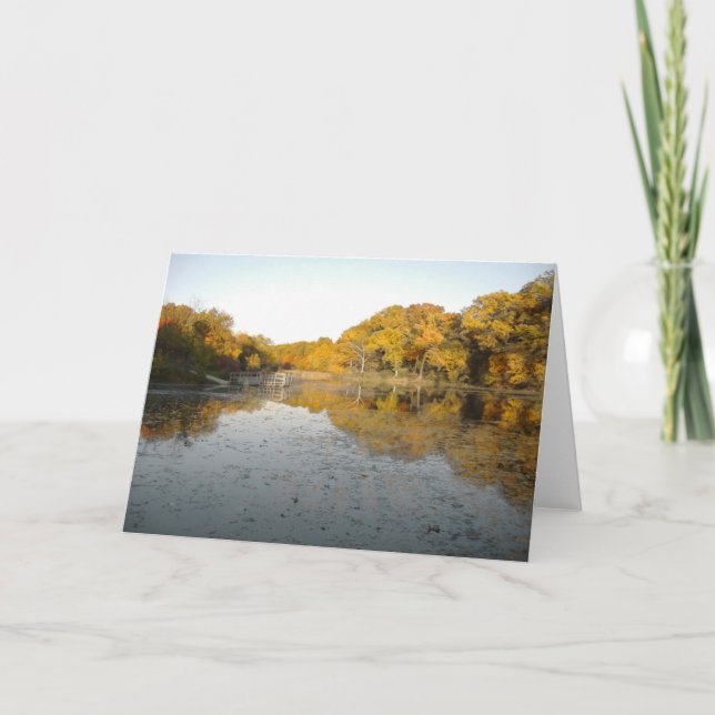 Golden Trees and Pond. Card (Front)