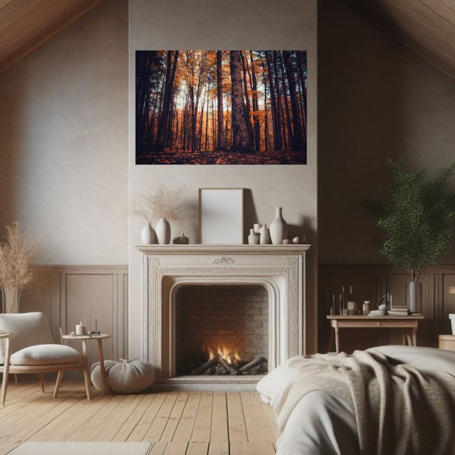 Golden Trees Hazy Autumn Afternoon  Poster (Creator Uploaded)