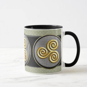 Golden Triskele Mug