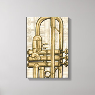 Golden Trumpet Canvas Print