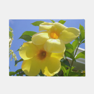 Golden Trumpet Flowers I Doormat
