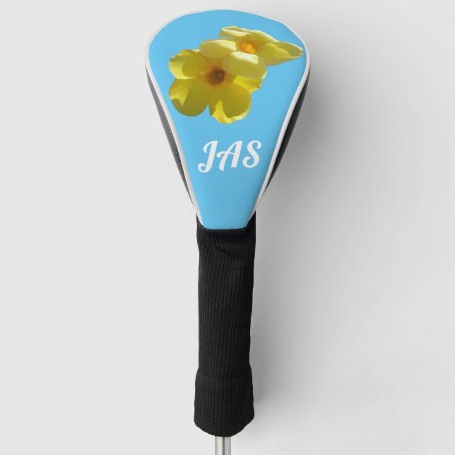 Golden Trumpet Flowers I Golf Head Cover (Front)