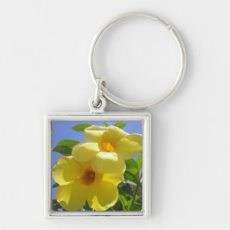 Golden Trumpet Flowers I Key Ring