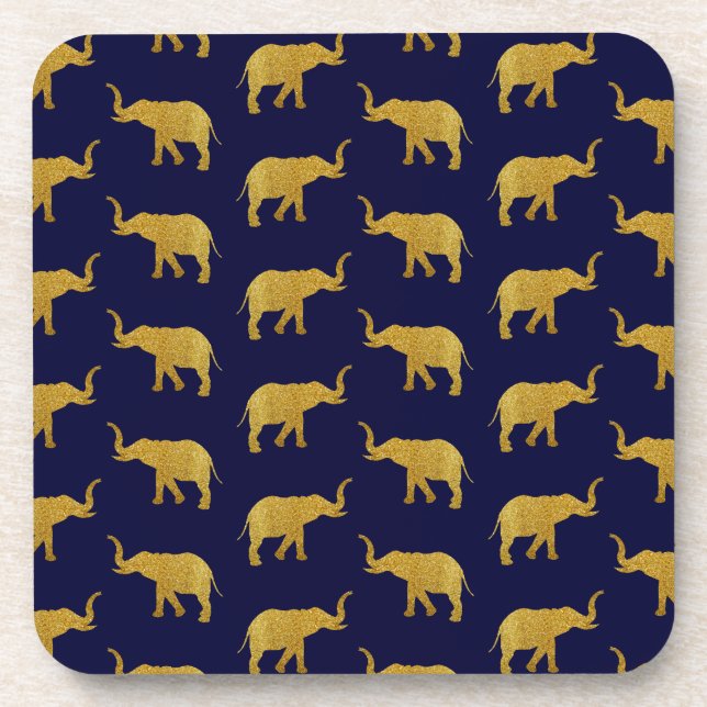 Golden Trumpeting Elephants Coaster (Front)