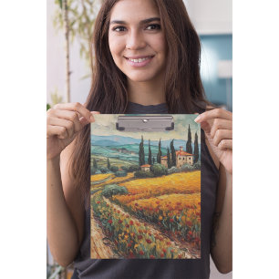 Golden Tuscany Dreams Clipboard
