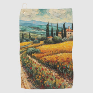Golden Tuscany Dreams Golf Towel