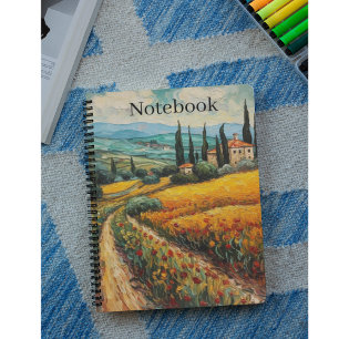 Golden Tuscany Dreams Notebook