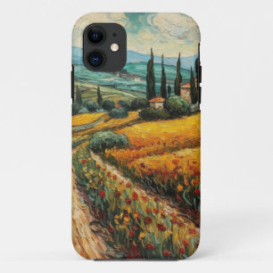 Golden Tuscany Wildflower Countryside Landscape Case-Mate iPhone Case