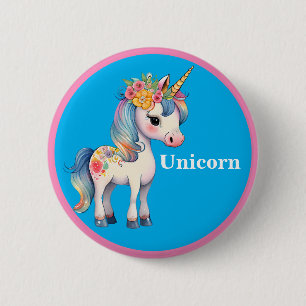 Golden Unicorn  Button