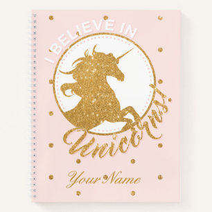 Golden Unicorn Notebook