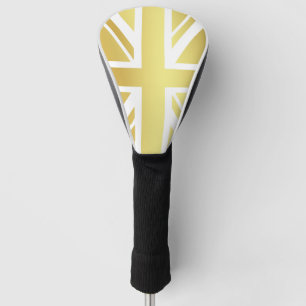 Golden Union Jack British Flag Golf Head Cover