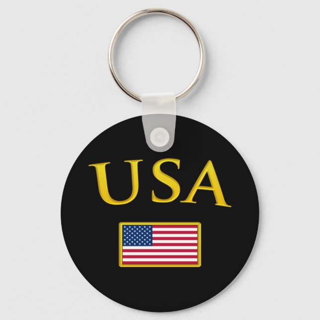 Golden USA Key Ring (Front)