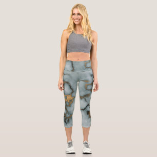 Golden Vein Marble Ocean Mist Leggings