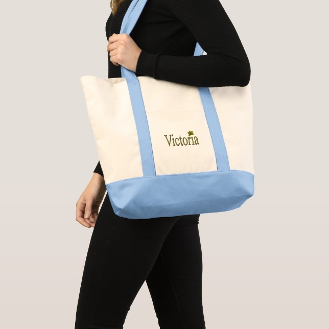 Golden Victoria Name, Tote Bag (Front (Product))