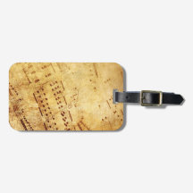 Golden Vintage Antique Sheet Music Score Sheet