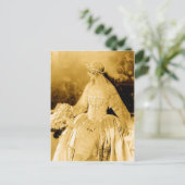 Golden Vintage Bride Photography Postcard (Standing Front)