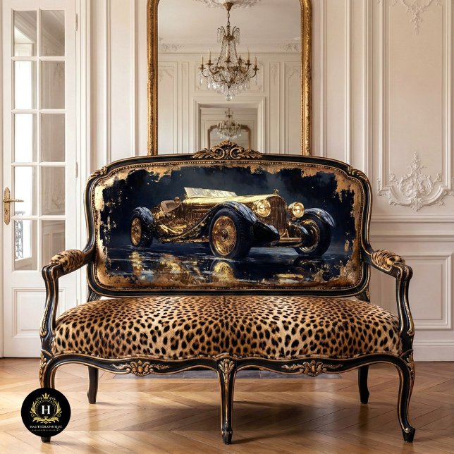 Golden Vintage Car Business Supplies Tissue Paper (Creator Uploaded)