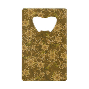 Golden vintage floral pattern