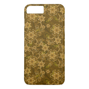 Golden vintage floral pattern Case-Mate iPhone case
