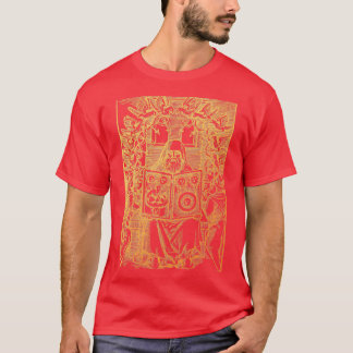 Golden Vintage Hermes Trismegistus Alchemy Illustr T-Shirt