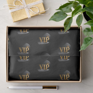 Golden Vintage Letter - VIP with Crown 8 Tissue Paper