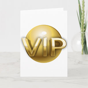 Golden VIP Greeting Cards