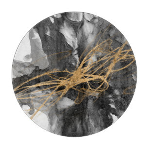 Golden Vortex I Cutting Board