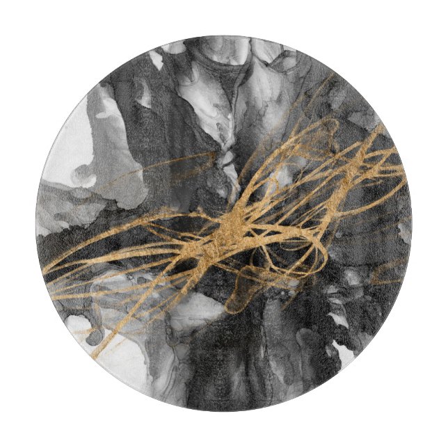 Golden Vortex I Cutting Board (Front)