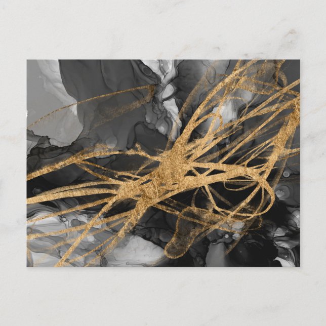 Golden Vortex I Postcard (Front)