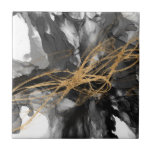 Golden Vortex I Tile<br><div class="desc">Golden Vortex I by Jennifer Goldberger</div>