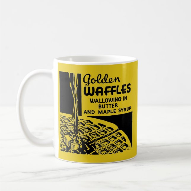 Golden Waffles Breakfast Coffee Mug (Left)