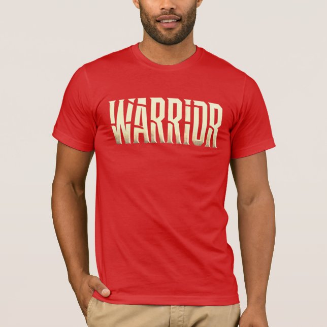Golden Warrior – Bold Metallic T-Shirt  (Front)