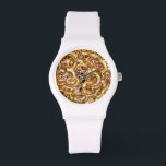 GOLDEN WATCH<br><div class="desc">A cool faux gold metallic digital art abstract design.</div>