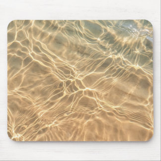 Golden Water Reflections Nature Mouse Pad