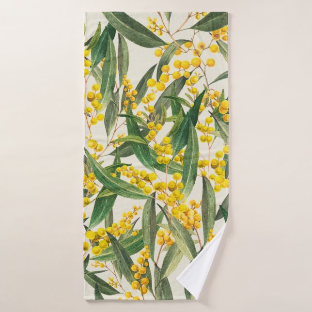 Golden Wattle (Acacia pycnantha) is Australia's na Bath Towel (Bath Towel)