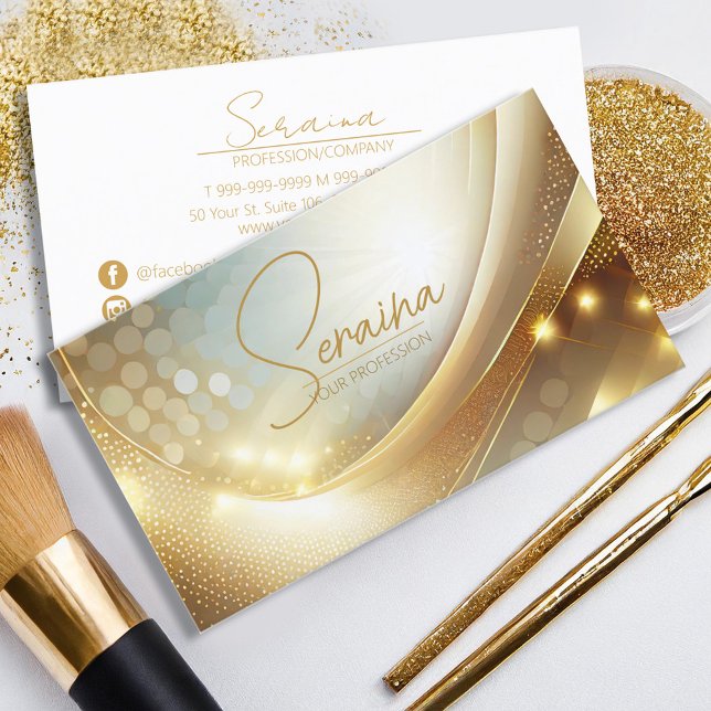 Golden Wave Highlights ID1038 Business Card (Creator Uploaded)