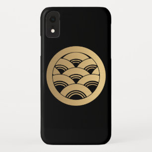 Golden Waves Japanese Kamon in faux gold Case-Mate iPhone Case