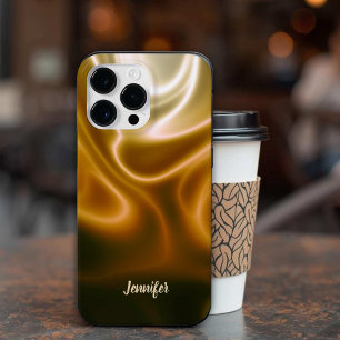 Golden waves of silk Case-Mate iPhone 14 pro max case