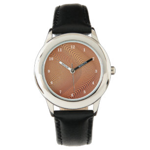 Golden Wavy Art Watch