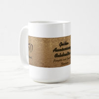 Golden Wedding Anniversary, 50th, Name, Coffee Mug